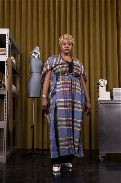 Where Lines Meet Coccon Dress in Couture Silk