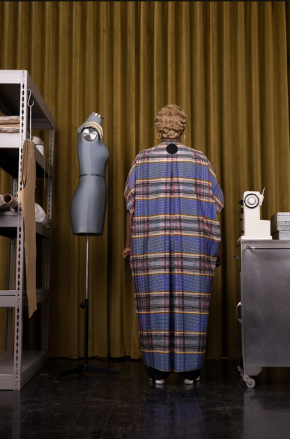 Where Lines Meet Coccon Dress in Couture Silk
