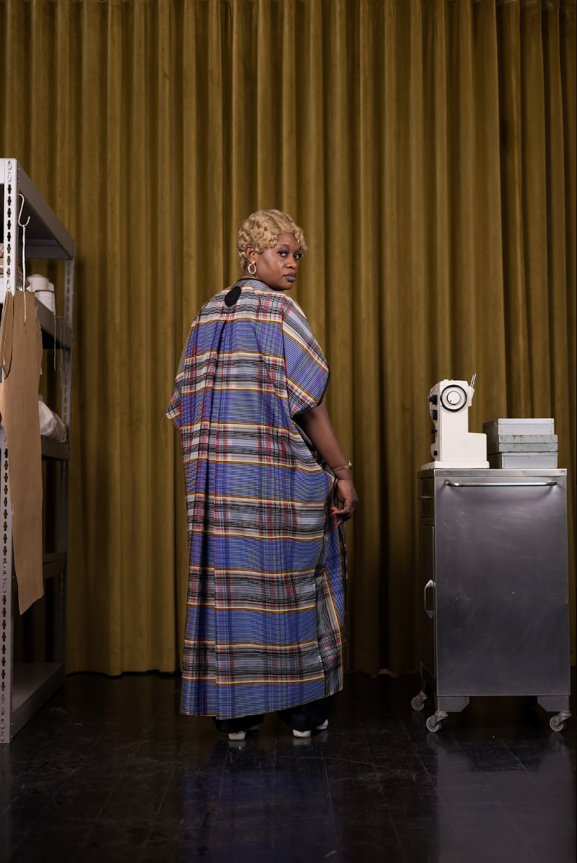 Where Lines Meet Coccon Dress in Couture Silk