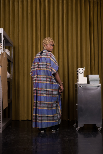 Where Lines Meet Coccon Dress in Couture Silk
