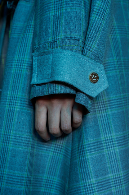 Cartography Flared Trench Coat in Wool Cashmere Blend