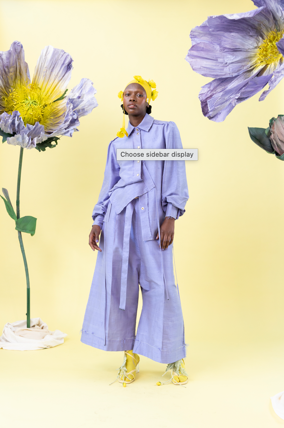 Wisteria Gathered Sleeve Shirt in 100% Silk