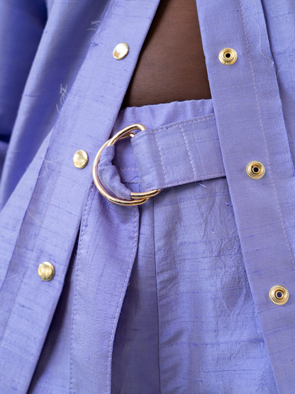 Iris Drop Crotch Pants in 100% Silk