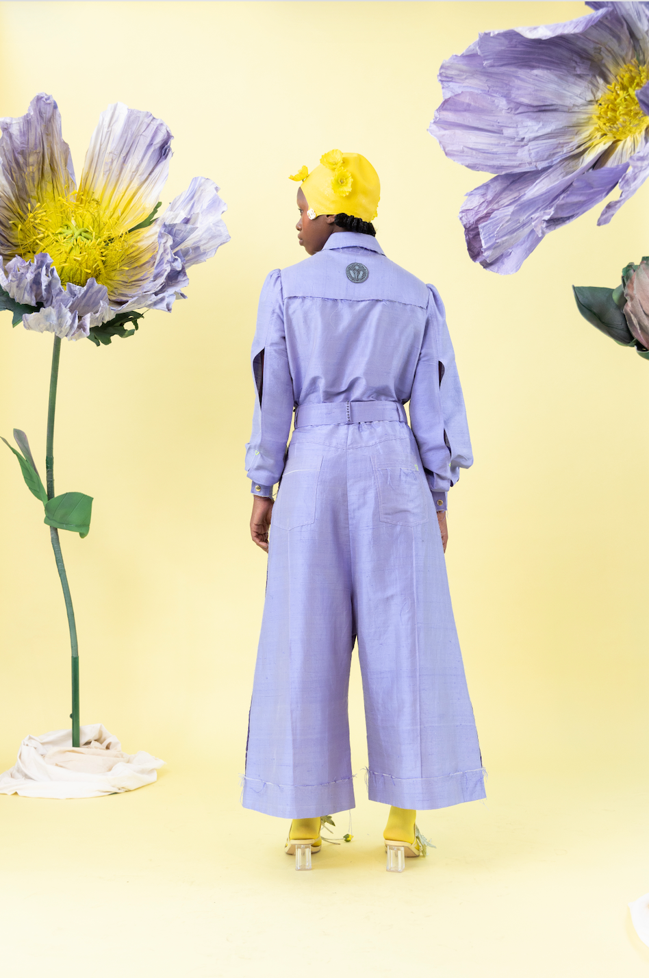 Iris Drop Crotch Pants in 100% Silk