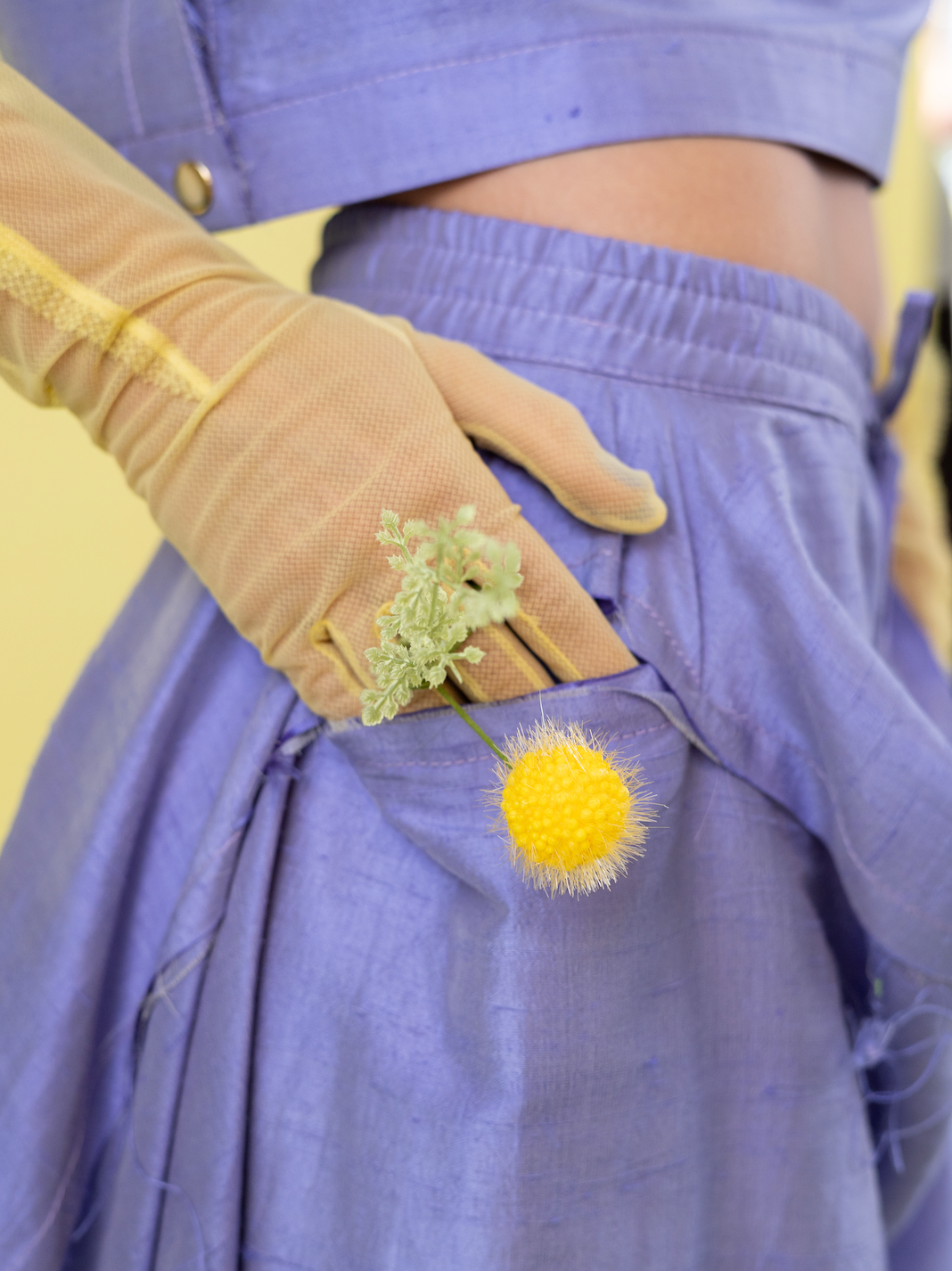 Thistle Market Bag Skirt in 100% Silk