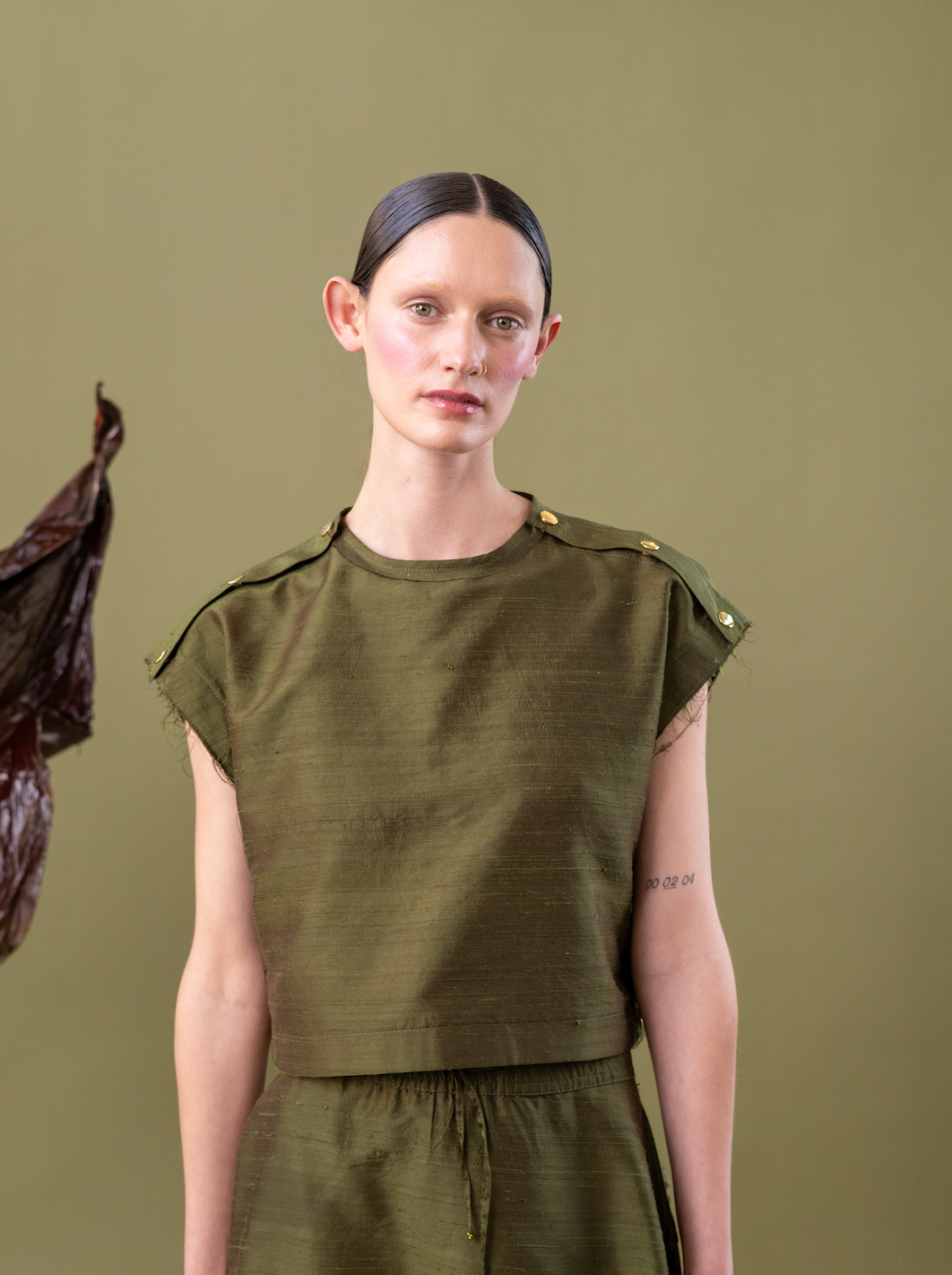 Sweetpea Popper Top in 100% Silk