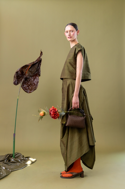 Sweetpea Popper Top in 100% Silk