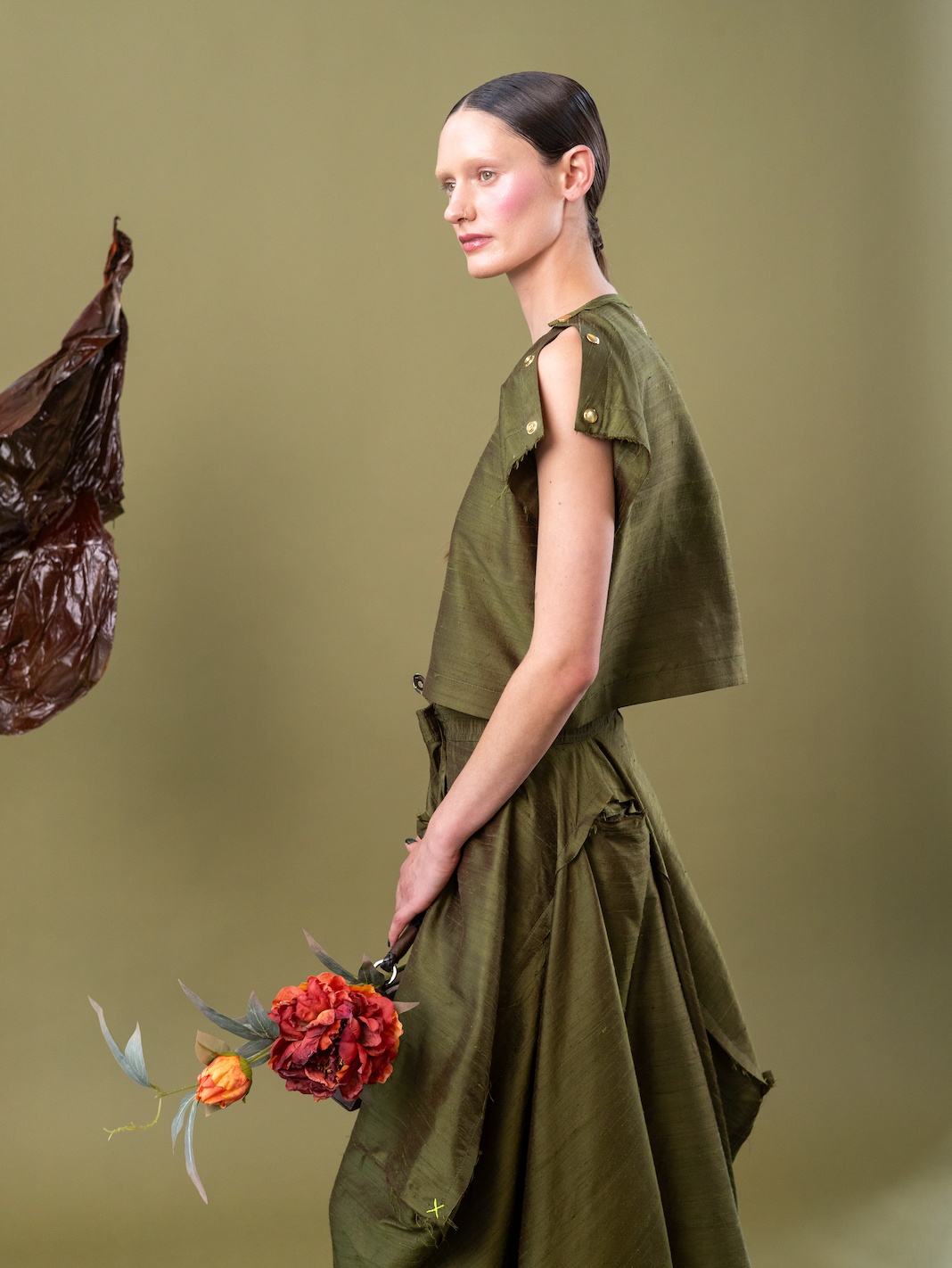 Sweetpea Popper Top in 100% Silk