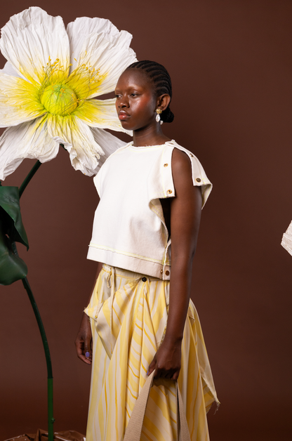 Peony Popper Top in 100% Organic Hemp