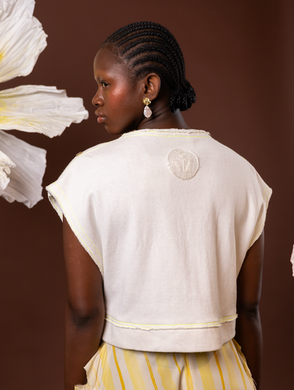 Peony Popper Top in 100% Organic Hemp