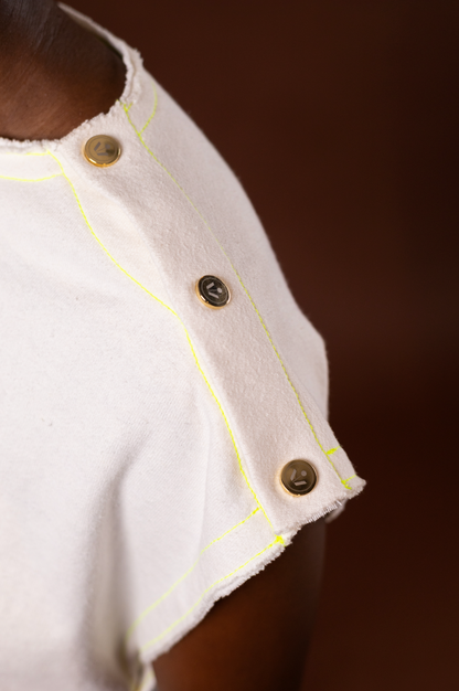 Peony Popper Top in 100% Organic Hemp