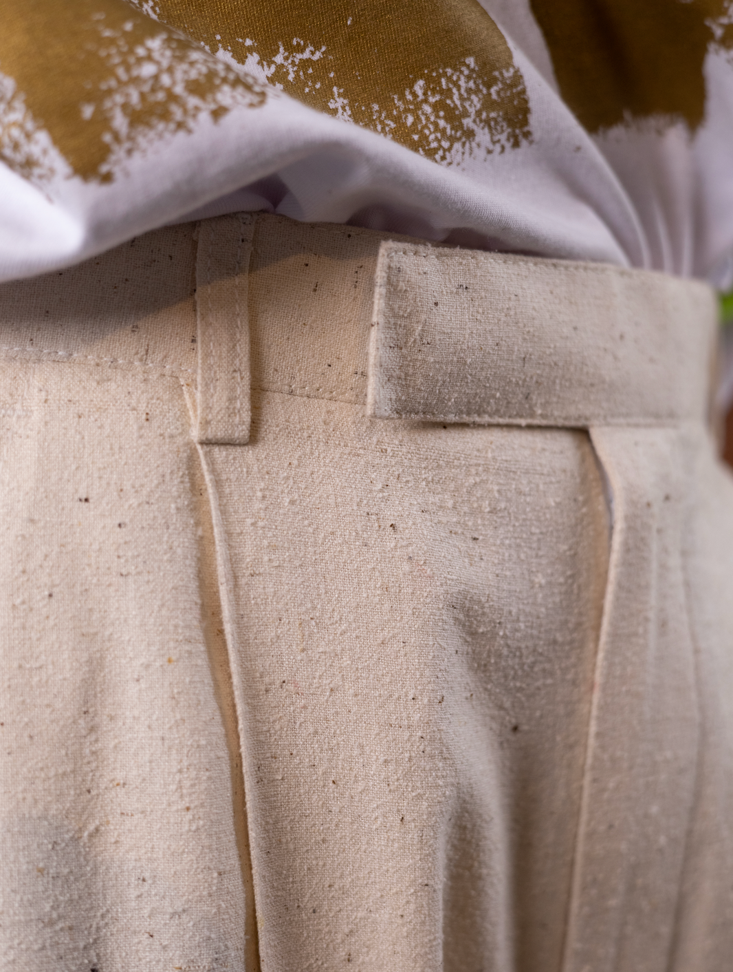 Tuberose Tailored Balloon Pants with Cuff in 100% Silk