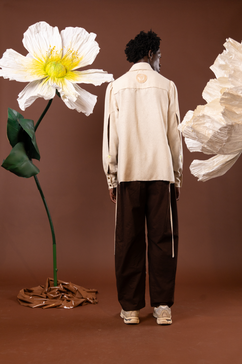 Arum Lilly Gathered Sleeve Shirt in 100% Silk