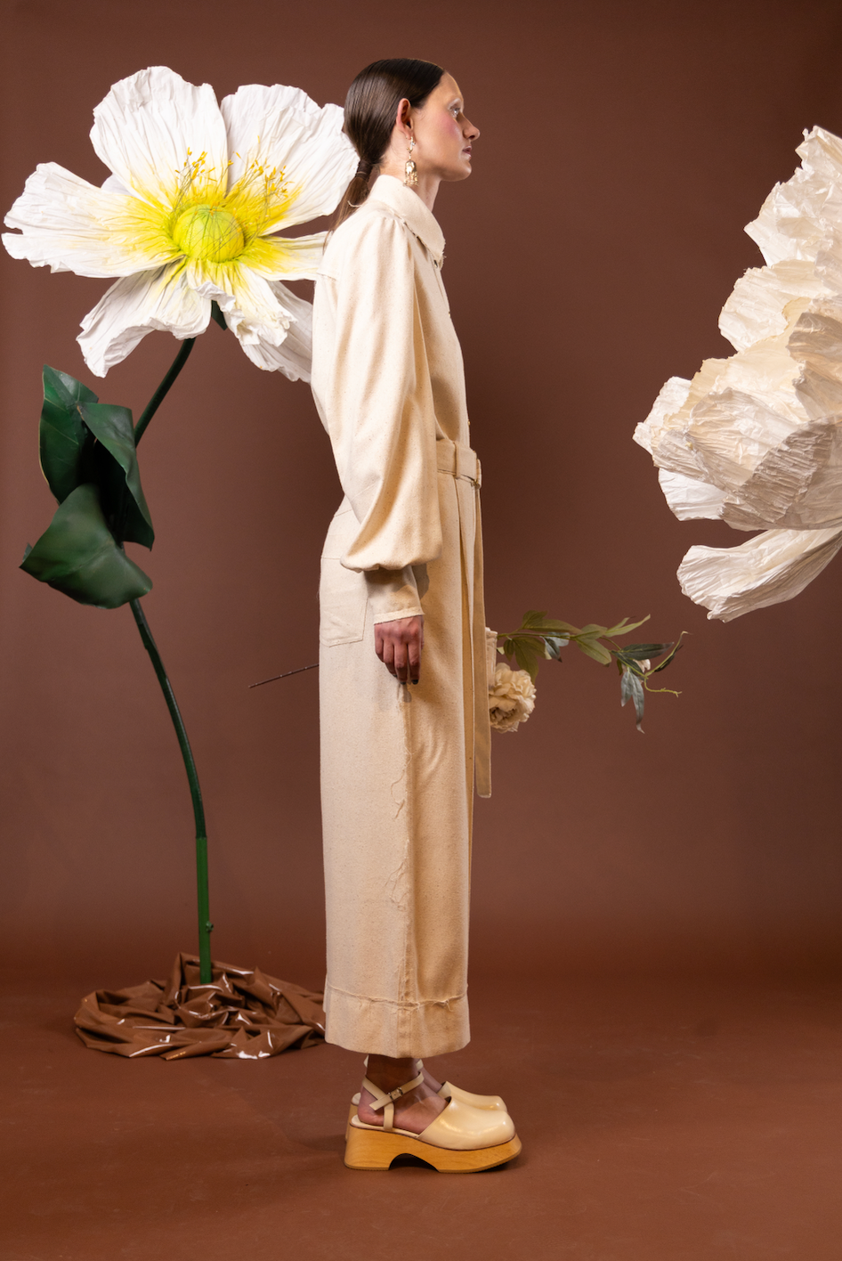Arum Lilly Gathered Sleeve Shirt in 100% Silk