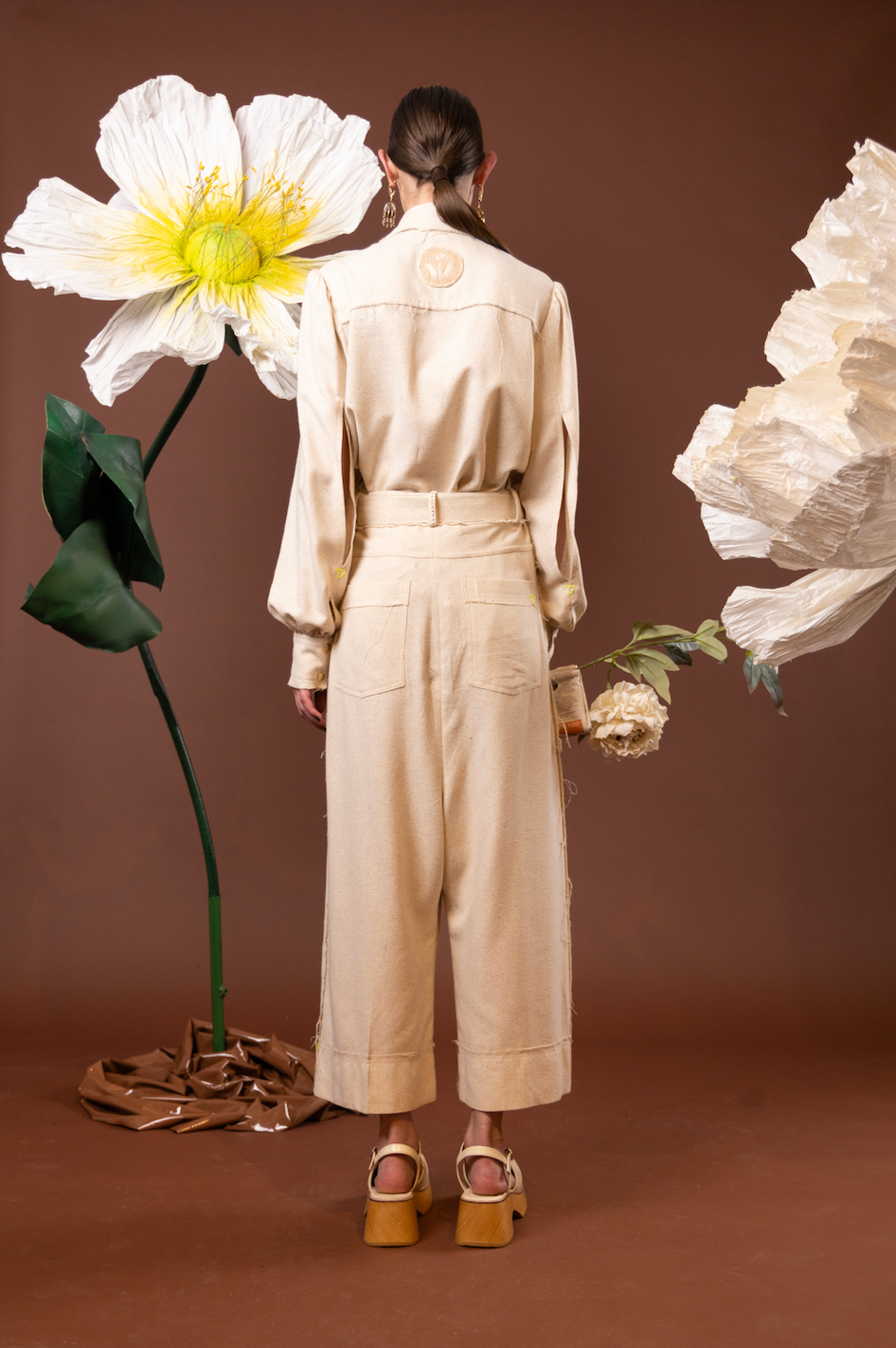 Arum Lilly Gathered Sleeve Shirt in 100% Silk