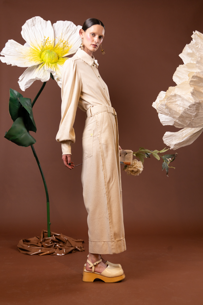 Moonflower Drop Crotch Pants in 100% Silk