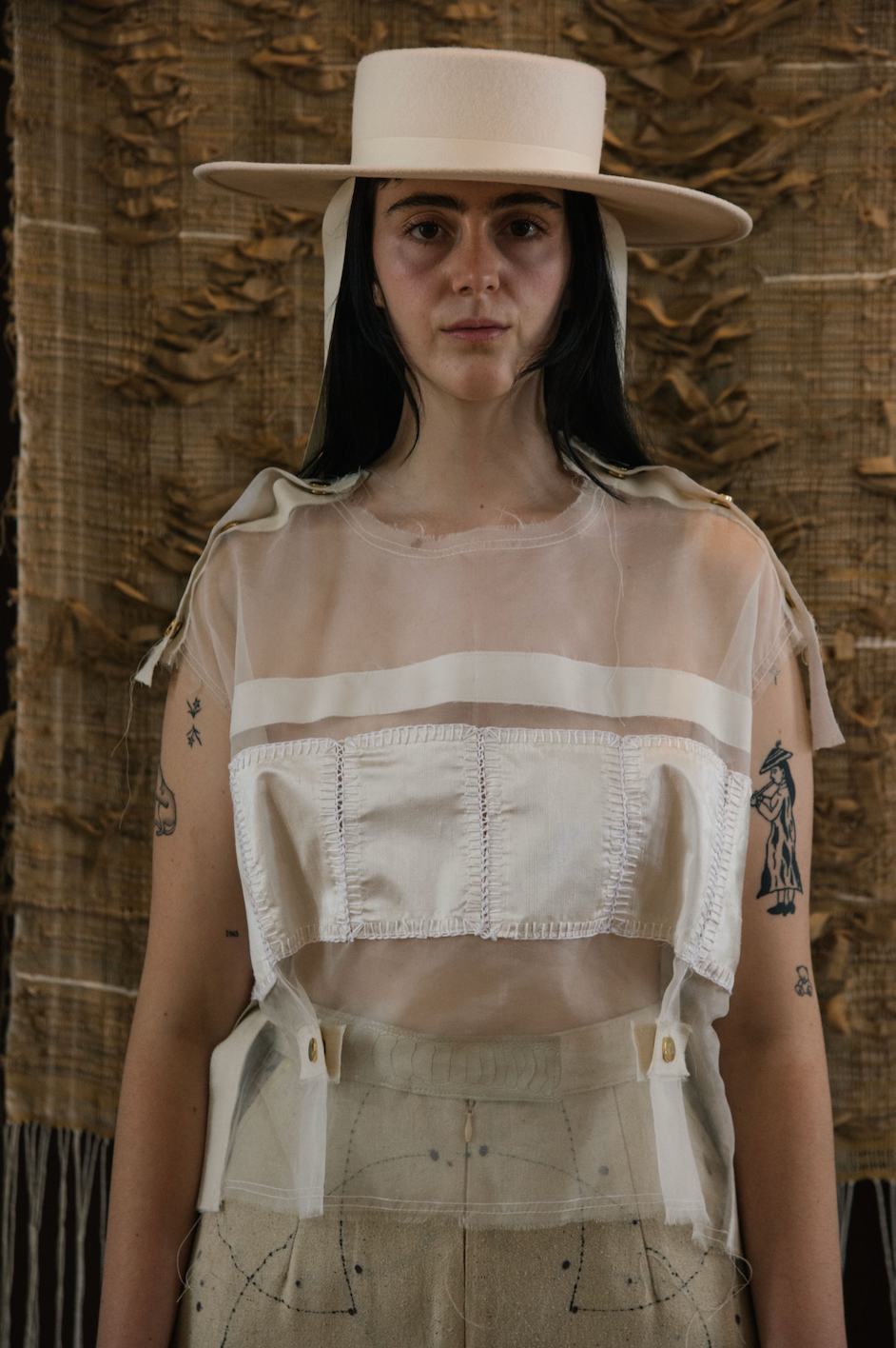Halo Quartz Popper Vest in Silk Organza