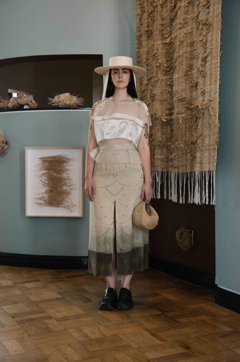 Halo Quartz Popper Vest in Silk Organza