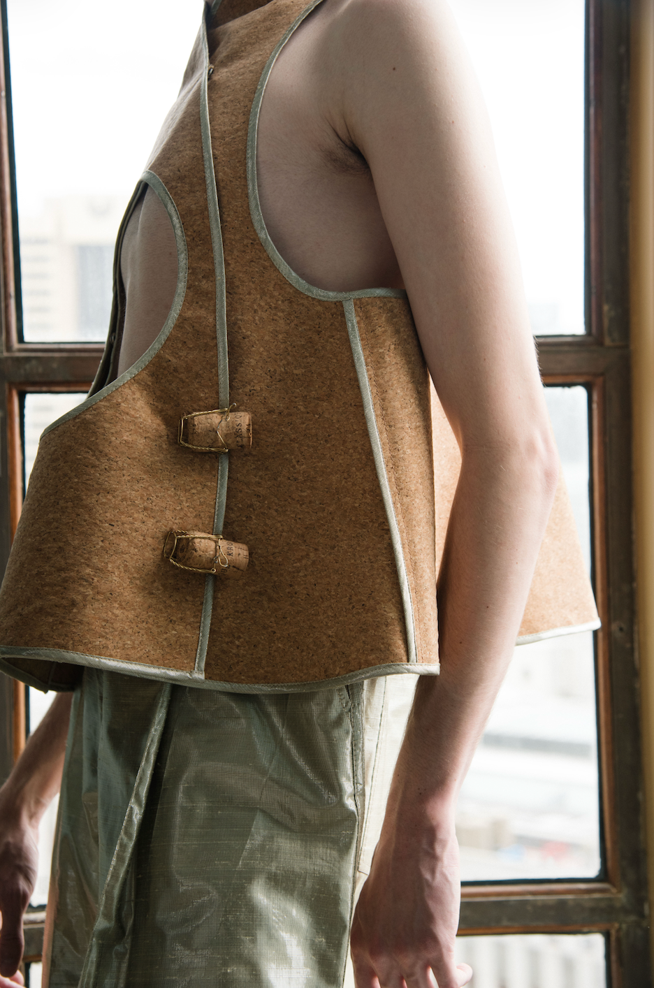 Corkscrew Umbrella Top in Supa Cork