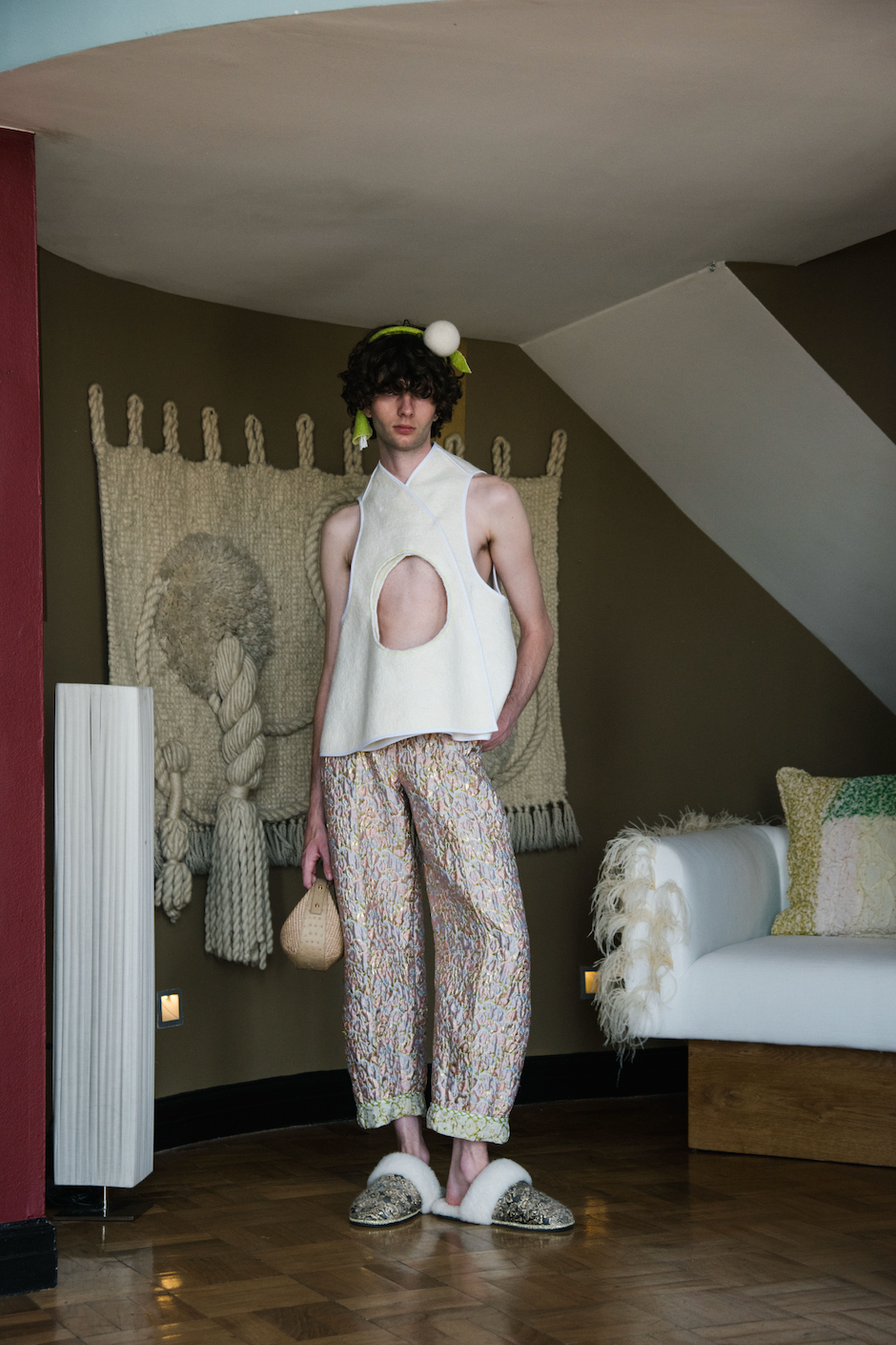 First Light Umbrella Top in Hand-Felted Merino Wool on Muslin