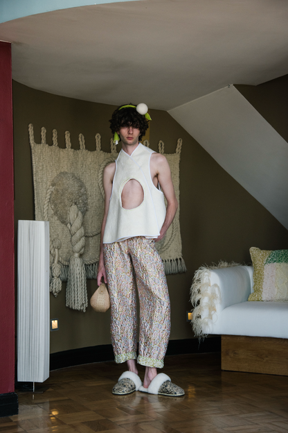 First Light Umbrella Top in Hand-Felted Merino Wool on Muslin