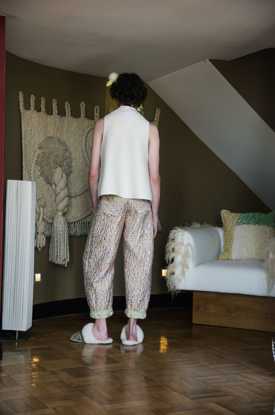 First Light Umbrella Top in Hand-Felted Merino Wool on Muslin