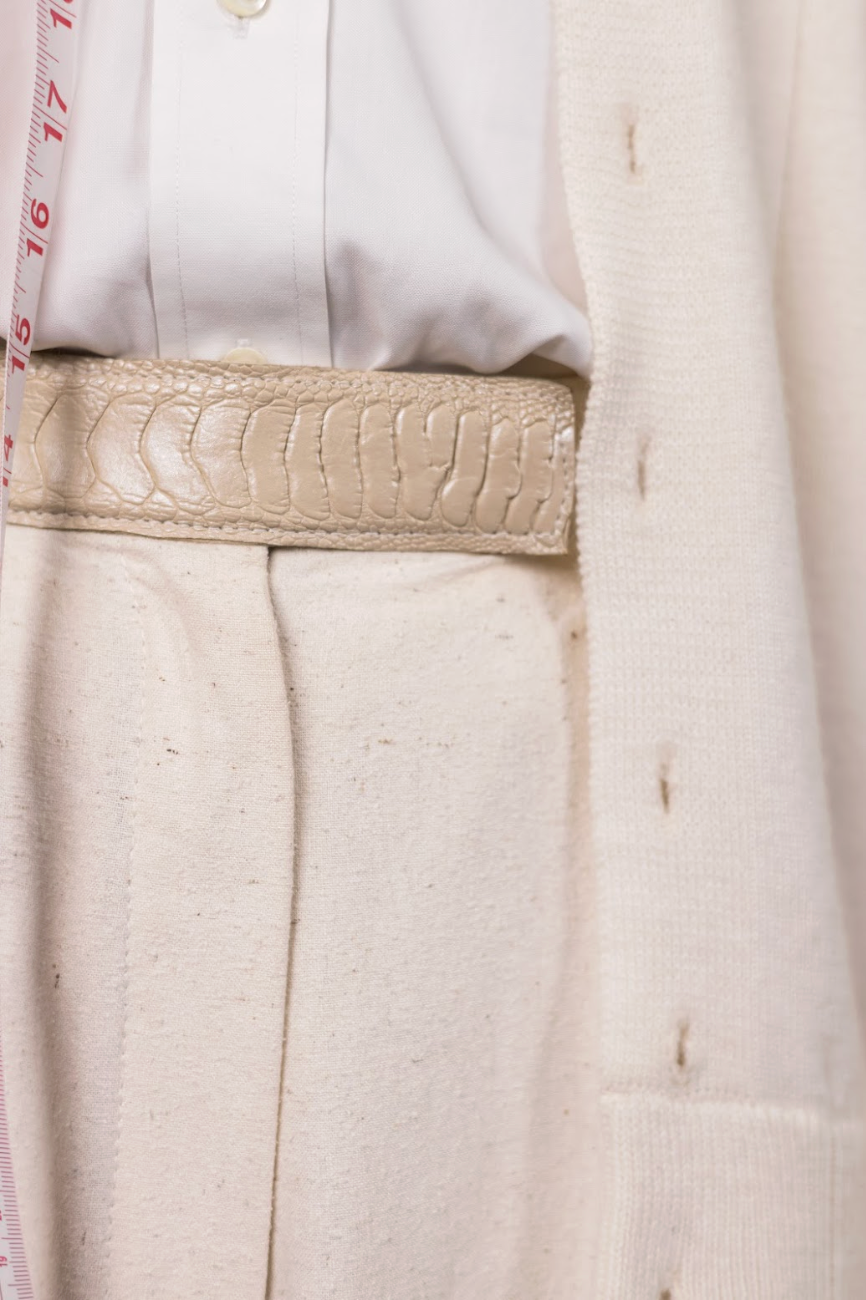 Ecru Reclaimed Silk Sculpted Signature Shorts