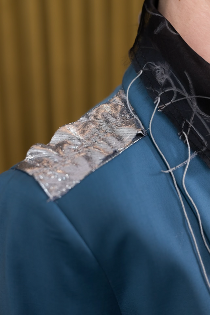 Topaz Petrol Blue Signature Jacket
