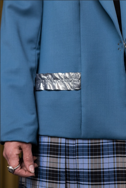 Topaz Petrol Blue Signature Jacket