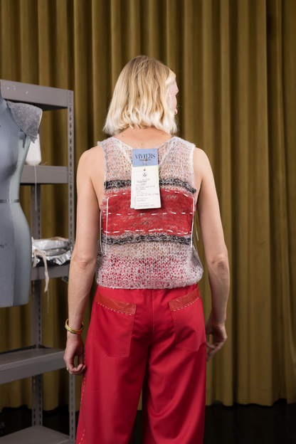 Red Thread Hand-Felted Knit Camisole