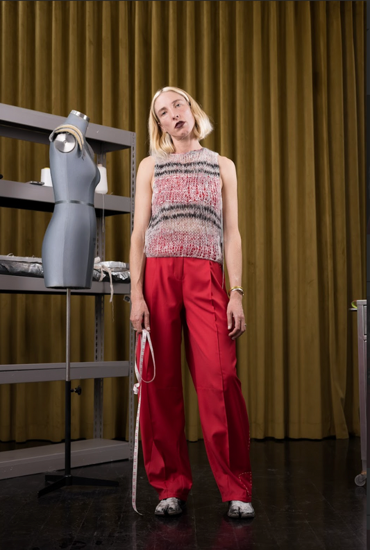 Red Thread Hand-Felted Knit Camisole