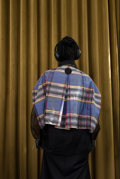 Where Lines Meet Cocoon Top in Couture Silk