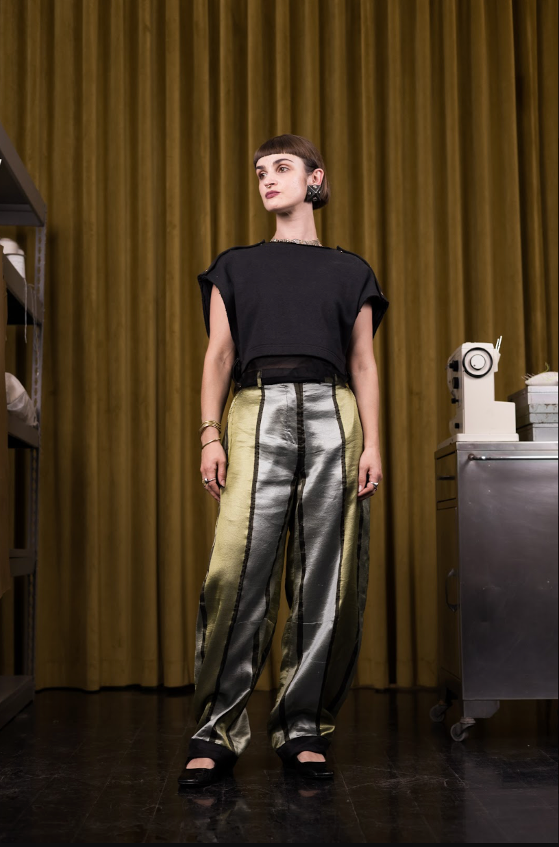 Sable Halo Cropped Popper Top in Organic Hemp