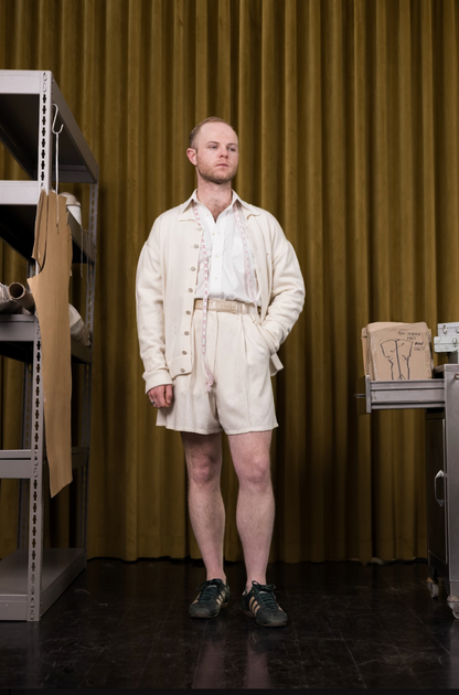 100% South African Merino Wool Ecru Cloud Cardigan