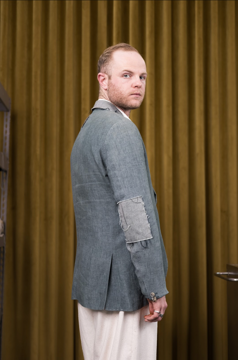 Turquoise Deconstructed Mens Jacket
