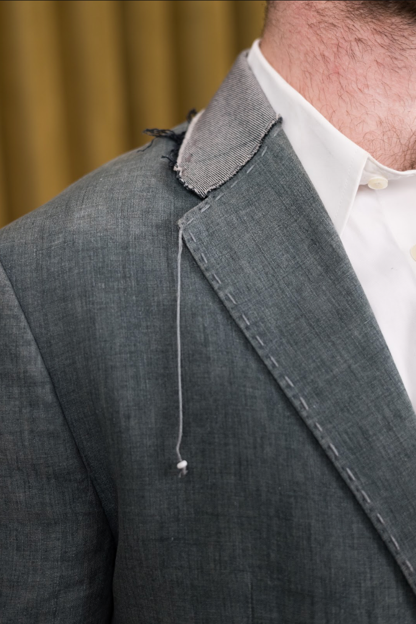 Turquoise Deconstructed Mens Jacket