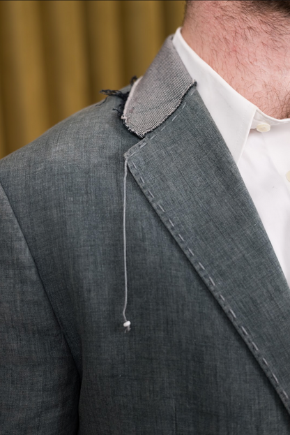 Turquoise Deconstructed Mens Jacket