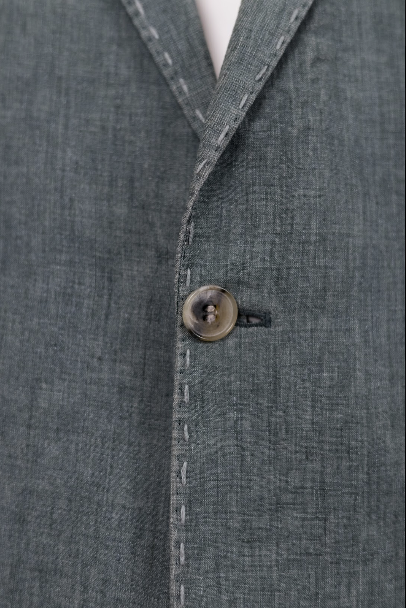 Turquoise Deconstructed Mens Jacket