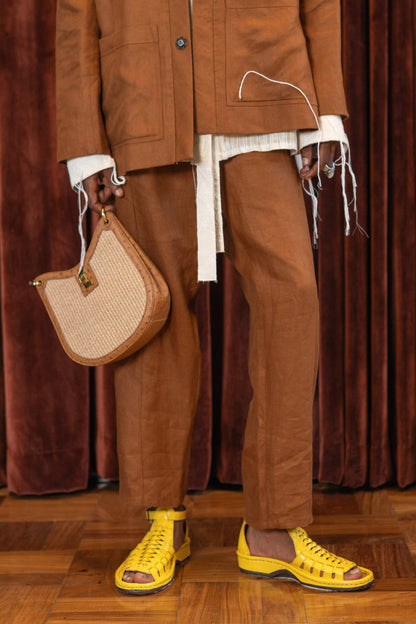 June Beetle Tailored Joggers in Linen