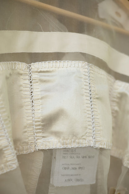 Halo Quartz Popper Vest in Silk Organza