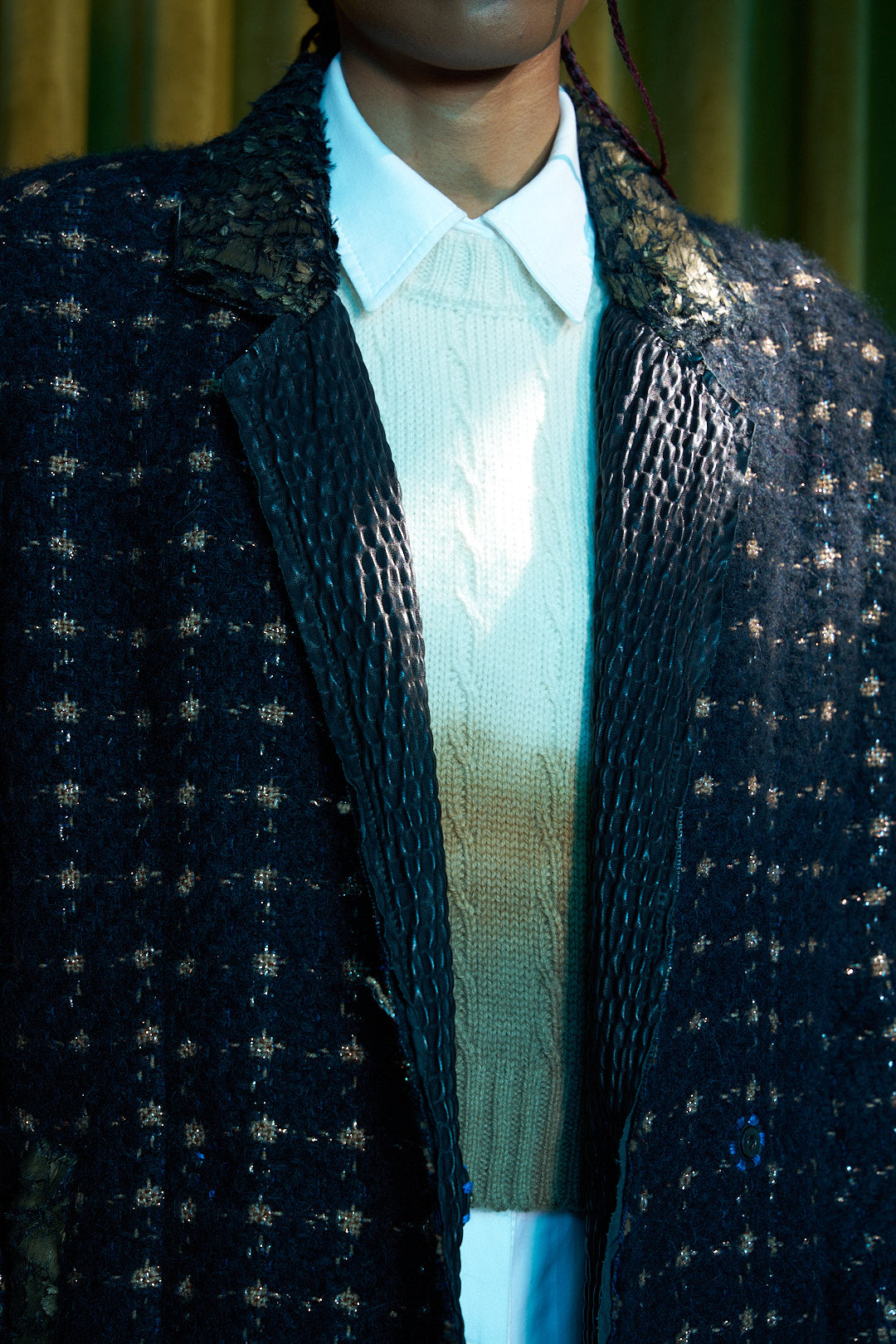 Neptune Double Breasted Jacket In Wool and Alpaca