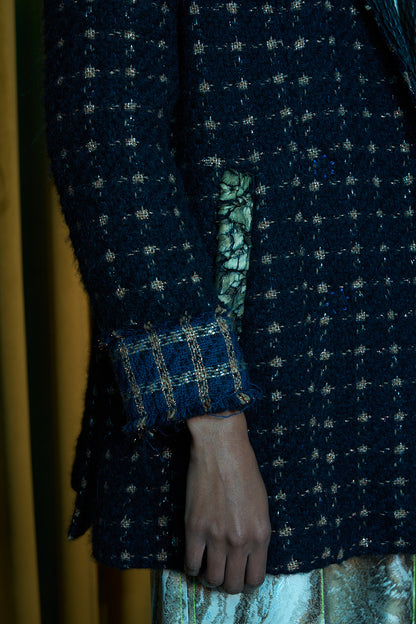Neptune Double Breasted Jacket In Wool and Alpaca