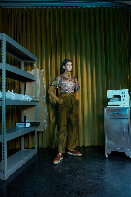 Limonite Signature Pants in Handspun and Woven Dyed Cotton