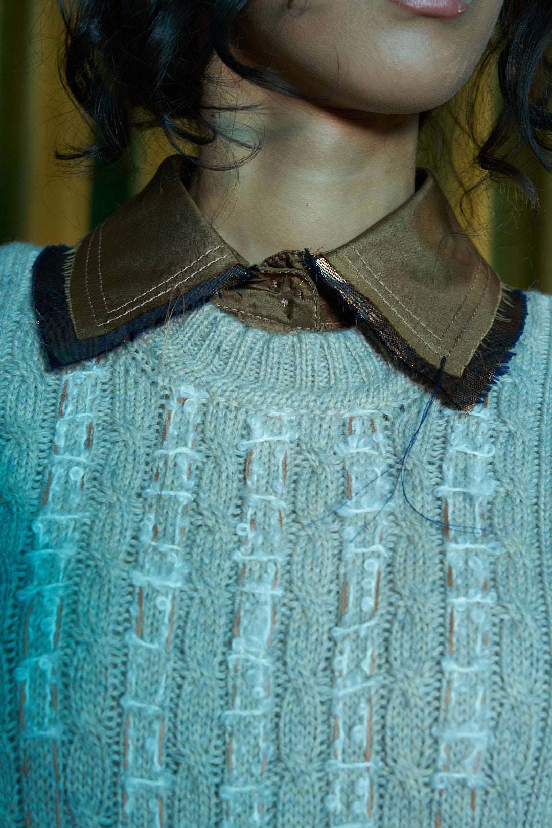 Cortado Cable Knit Vest in Alpaca Merino Blend