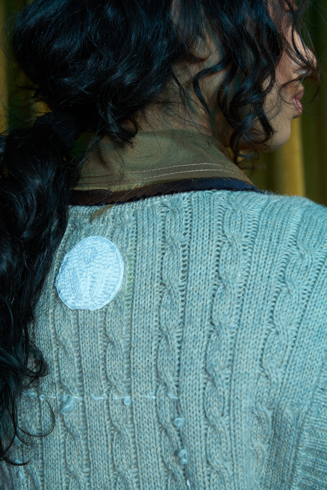 Cortado Cable Knit Vest in Alpaca Merino Blend
