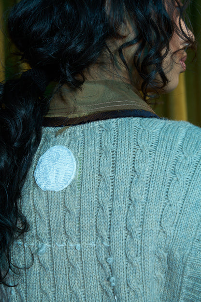 Cortado Cable Knit Vest in Alpaca Merino Blend