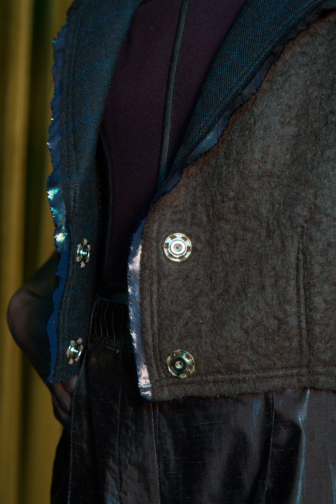 Hot Chocolate Gilet in Boiled Wool