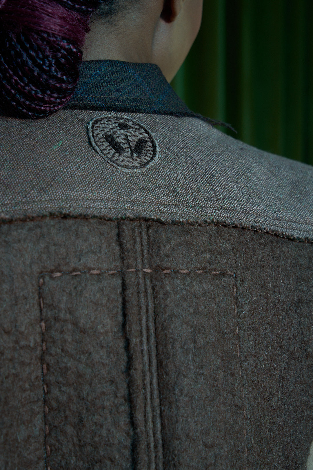 Hot Chocolate Gilet in Boiled Wool