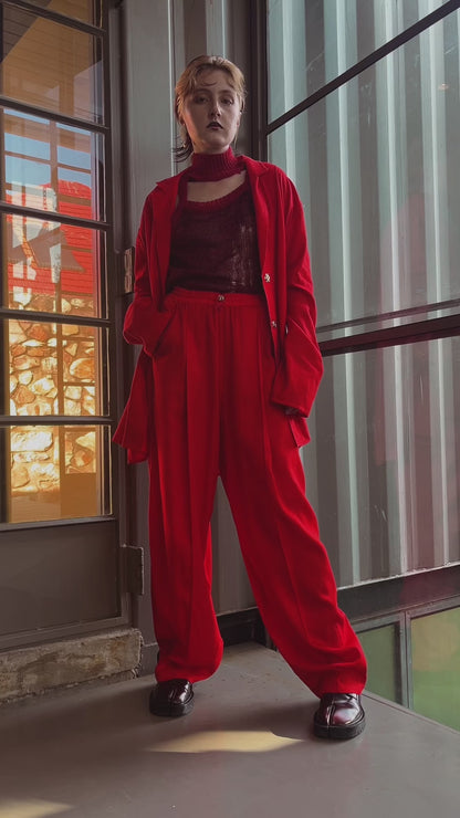 Ruby Knitwear Racer Top in Wool Mohair