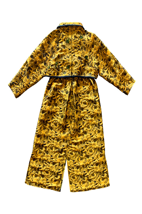 Brocade Golden Floral Coat